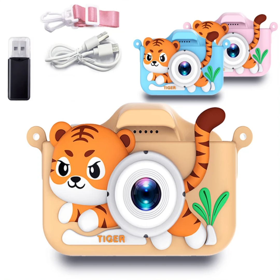 Japanese Kids Lifestyle - Kids Mini Camera Cartoon Tiger Toys