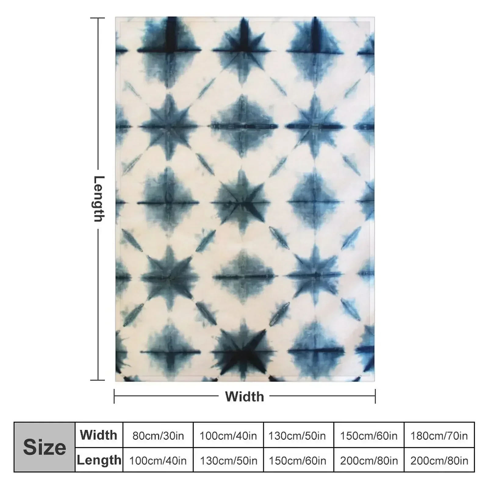 Shibori Tie Dye, Indigo Throw  - Shibori Tie Dye avis et prix