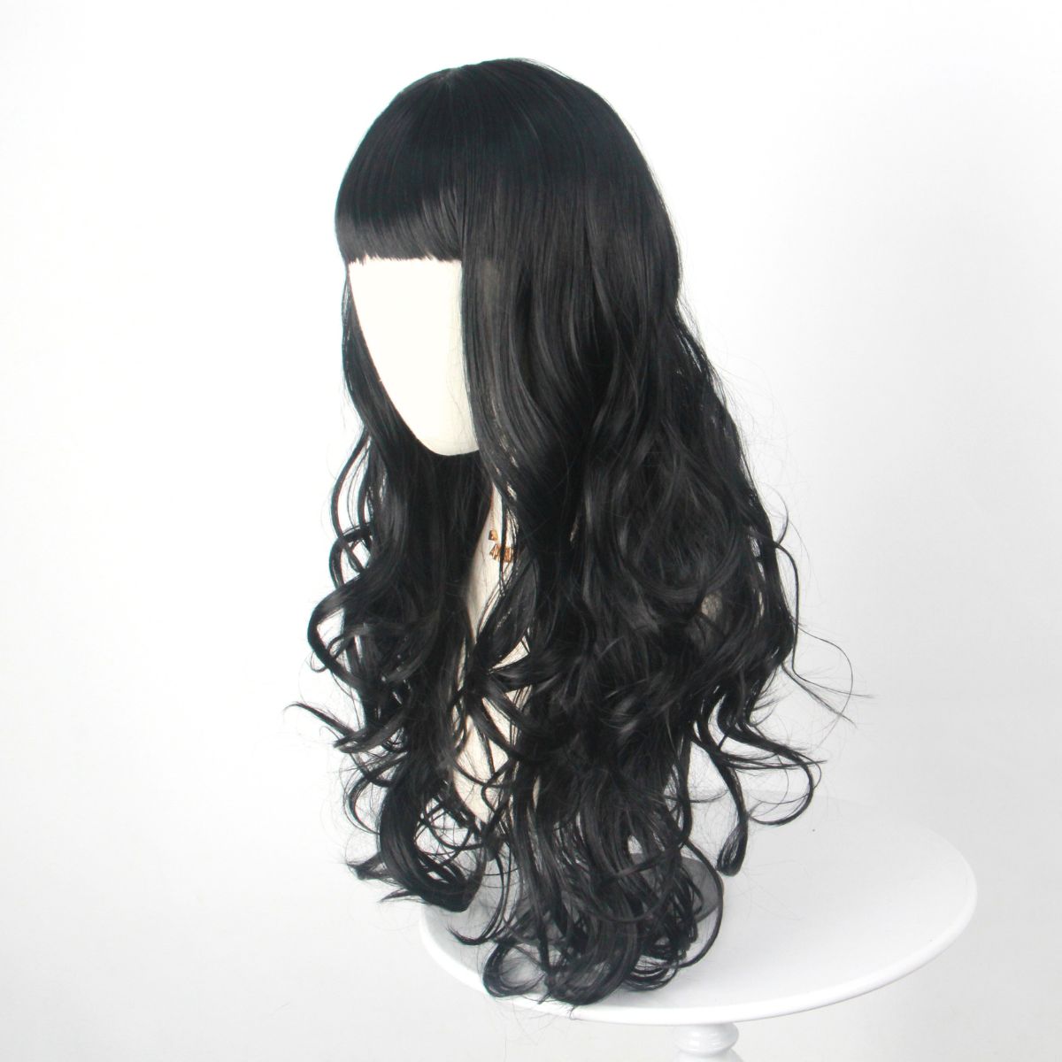 Black Long Curly Hair with Ban - Japanese Daily Lifestyle avis et prix