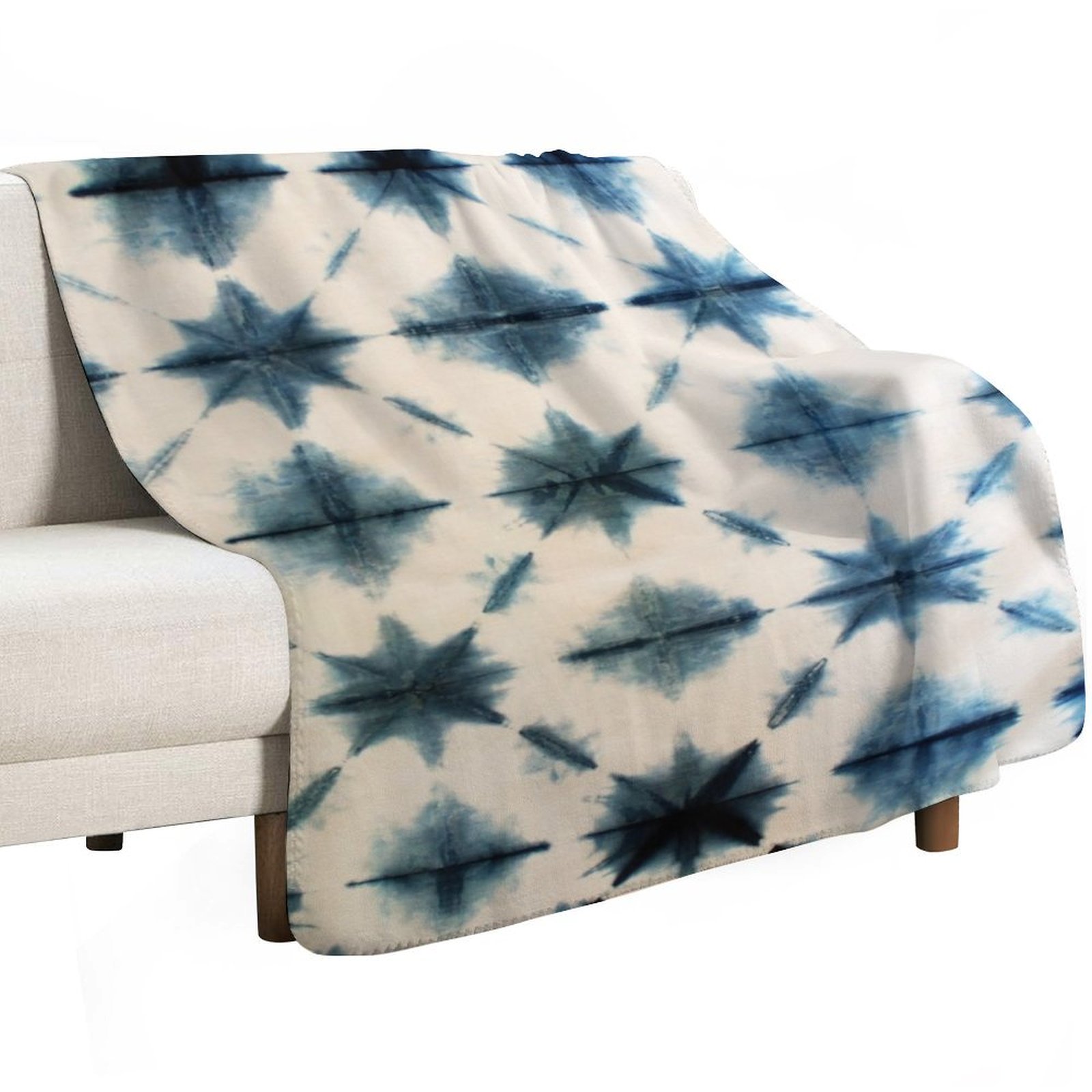 Shibori Tie Dye, Indigo Throw  - Shibori Tie Dye avis et prix