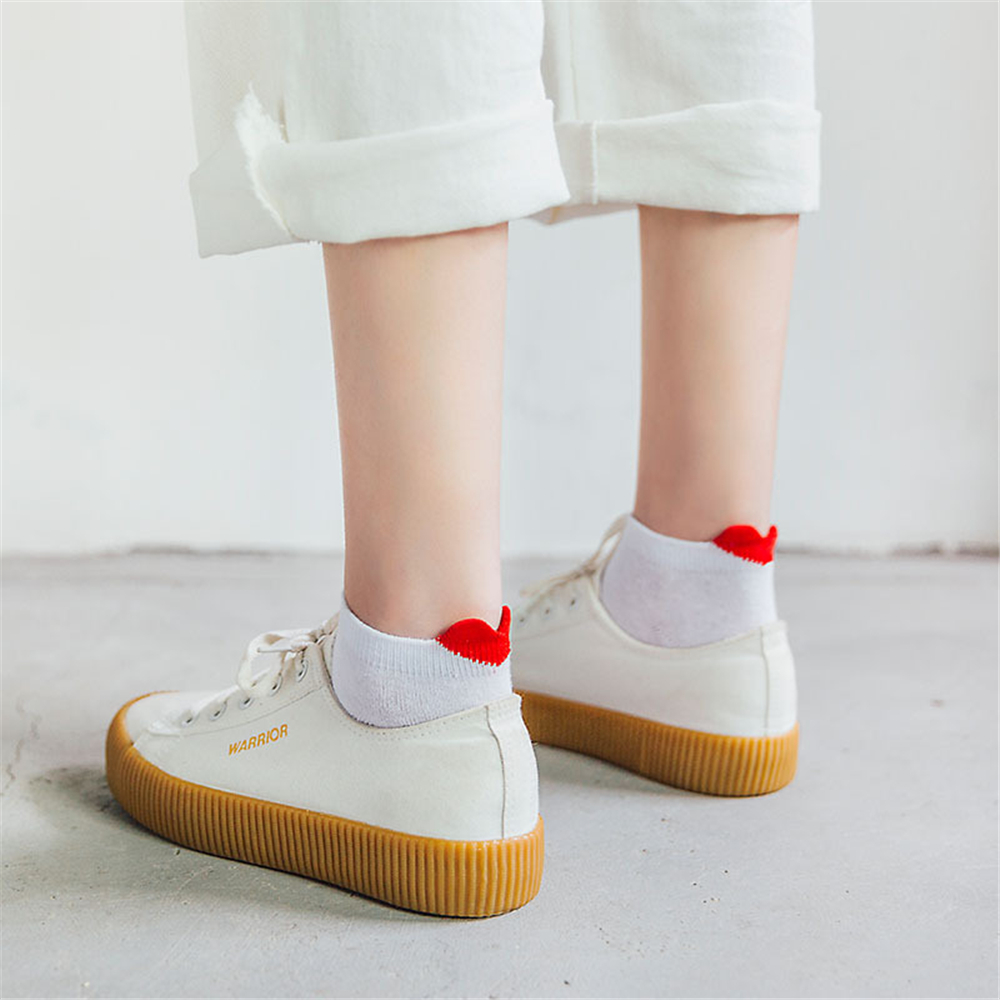 1 Pair Cute Girls' 3D Heart He - Japanese Women Lifestyle avis et prix