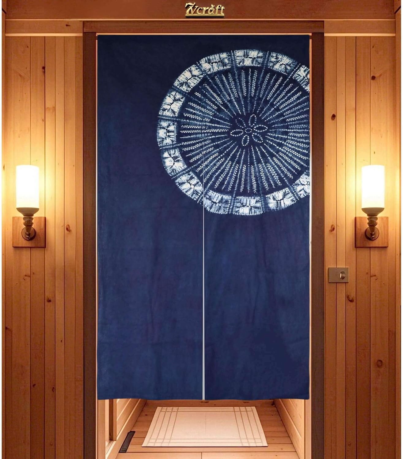 Hand Dyed Japanese  Curtain/Sh - Shibori Tie Dye avis et prix