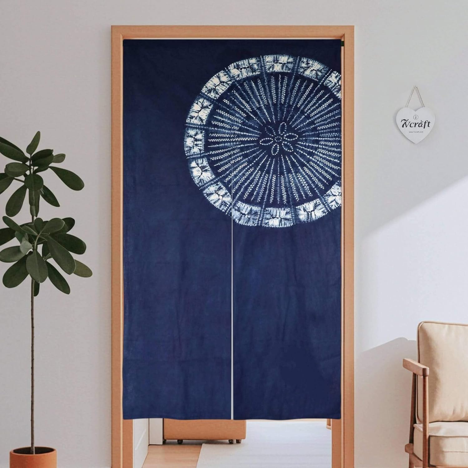 Hand Dyed Japanese  Curtain/Sh - Shibori Tie Dye avis et prix