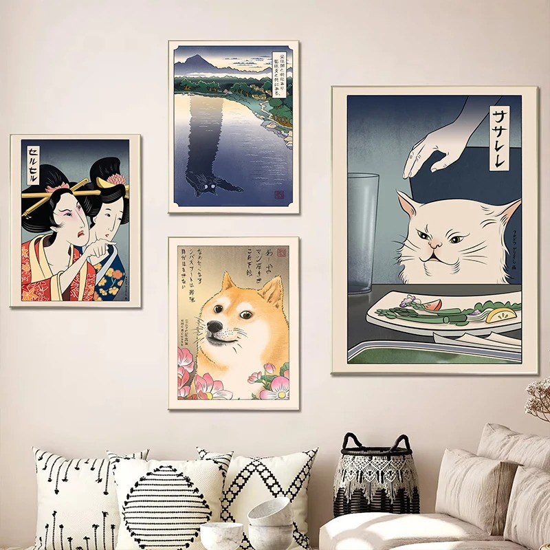 Japanese Ukiyoe Style Poster P - Japanese Women Lifestyle avis et prix
