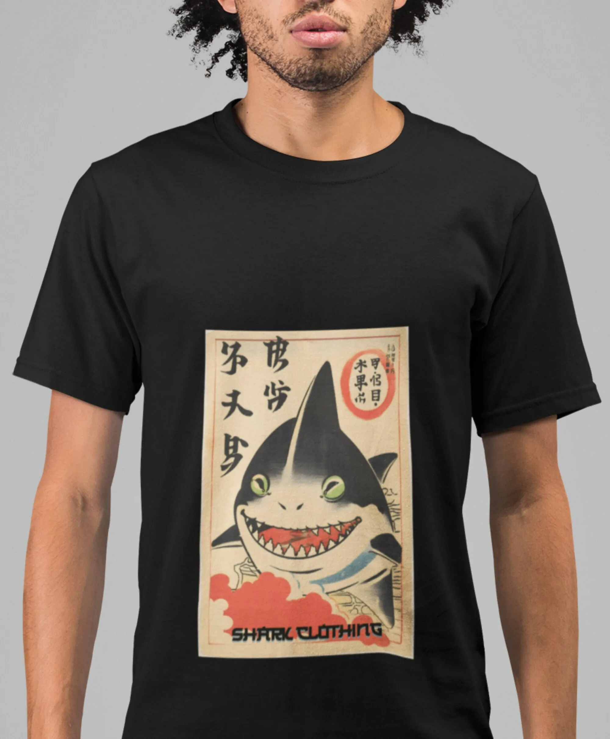 Japanese shark T Shirt Heavy C - Japanese Lifestyle Gifts avis et prix