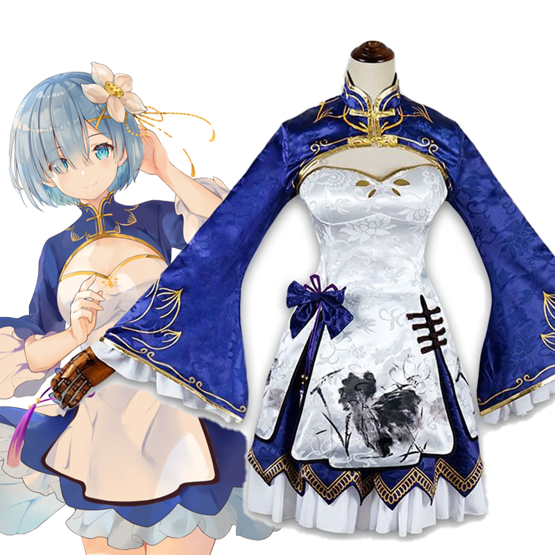Rem Ram Cosplay Cheongsam Anim - Japanese Women Lifestyle avis et prix