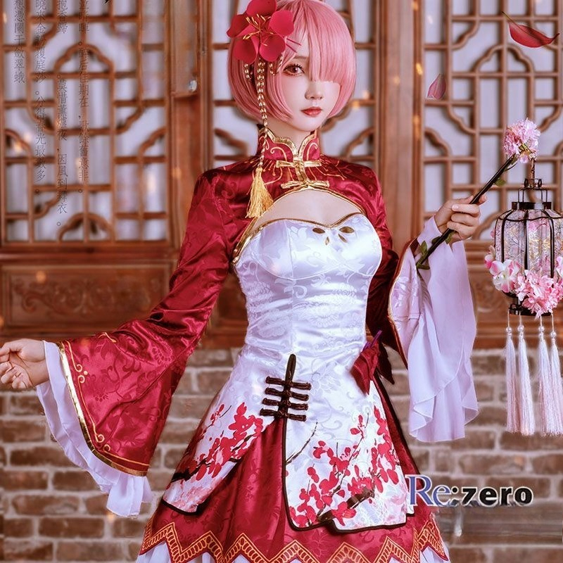 Rem Ram Cosplay Cheongsam Anim - Japanese Women Lifestyle avis et prix