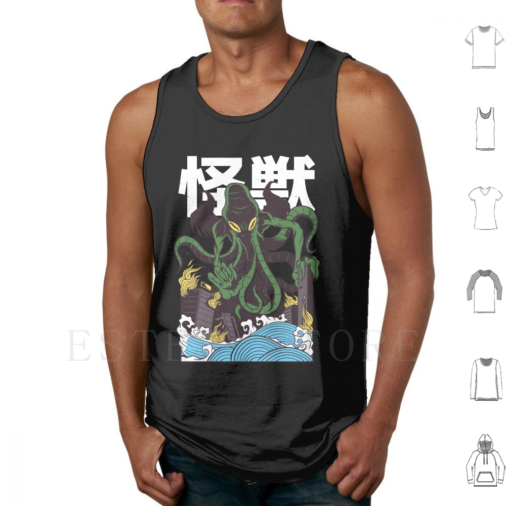 Japanese Cthulhu Tank Tops Ves - Japanese Daily Lifestyle avis et prix