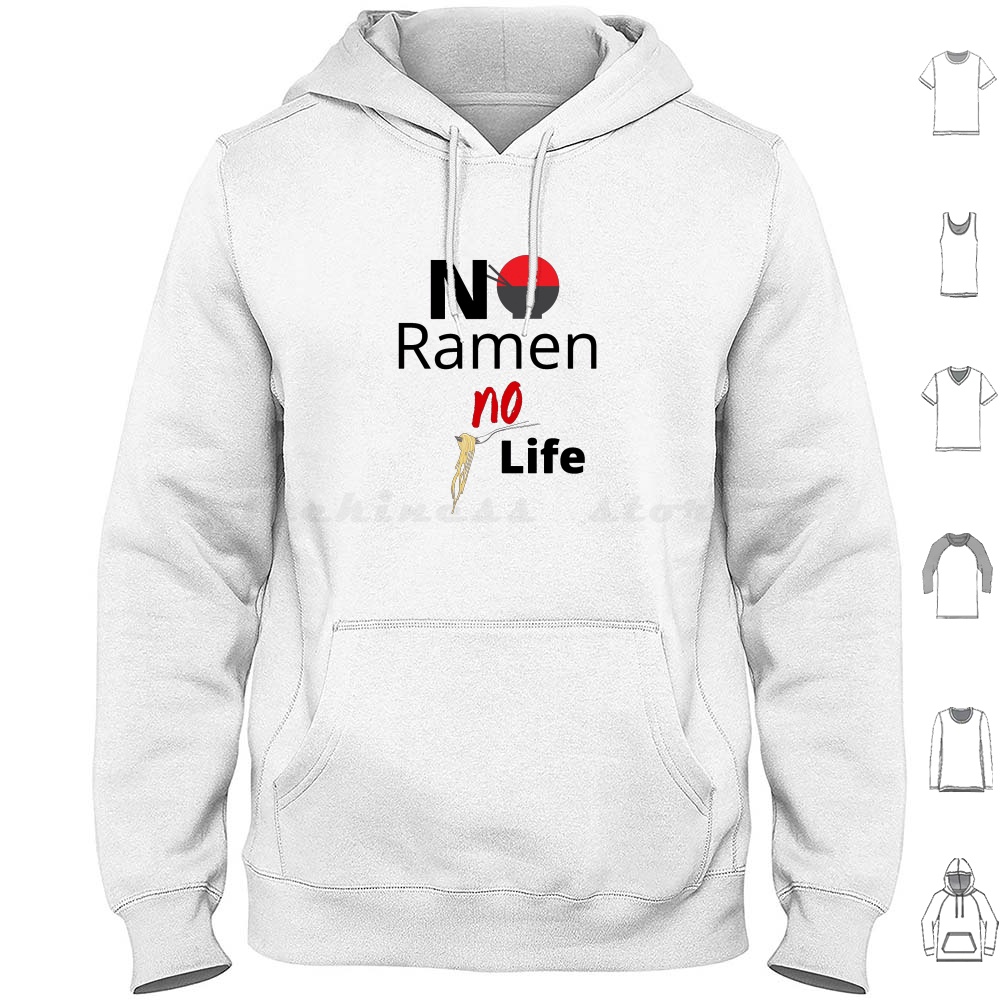 No Ramen No Life Hoodie Cotton - Japanese Daily Lifestyle avis et prix