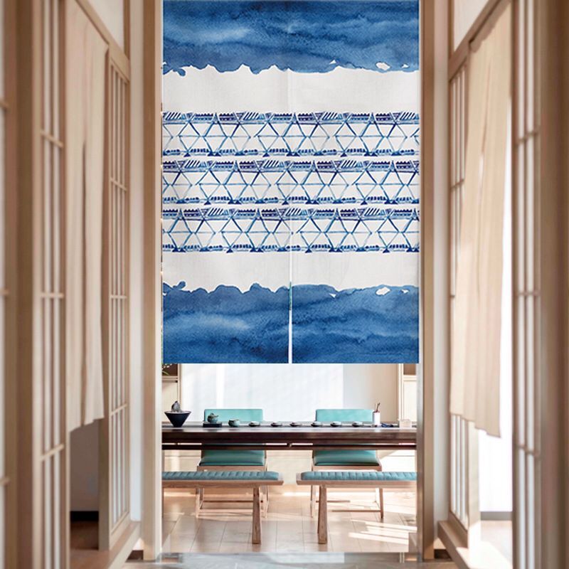 Indigo Japanese Door Curtain S - Shibori Tie Dye avis et prix