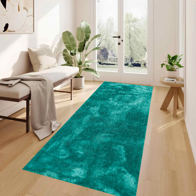 Turquoise Tie Dye Runner Rug A - Shibori Tie Dye avis et prix
