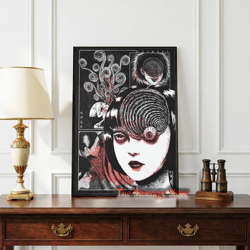Junji Ito Uzumaki Poster Japan - Japanese Women Lifestyle avis et prix