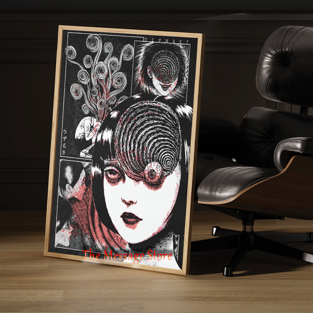 Junji Ito Uzumaki Poster Japan - Japanese Women Lifestyle avis et prix